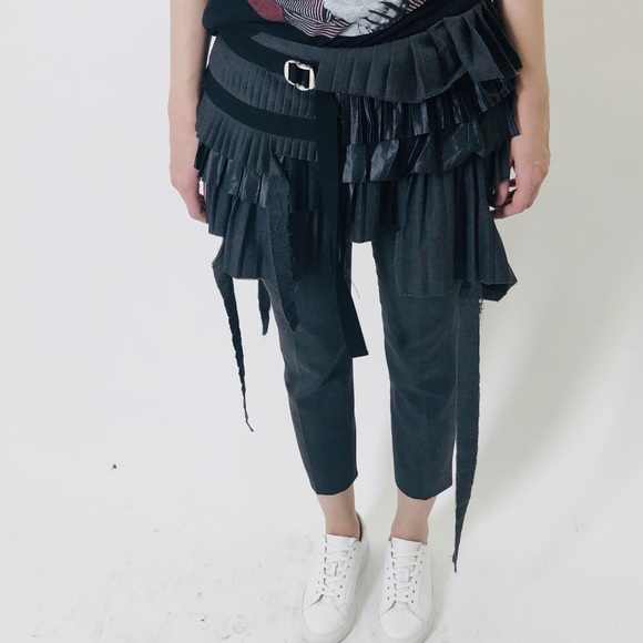 DSquared2 grey pleated layer trousers runway piece - Picture 2 of 4